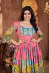 Meera Muslin Printed Western Wear Dress Wholesale Price In Surat